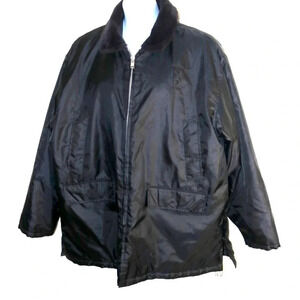 Black Men’s Parka 2xl. lined with hood Law Pro brand